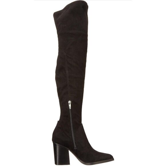 MARC FISHER MEYANA WOMENS FAUX SUEDE POINTED TOE OVER-THE-KNEE BOOTS 5 - Picture 8 of 8